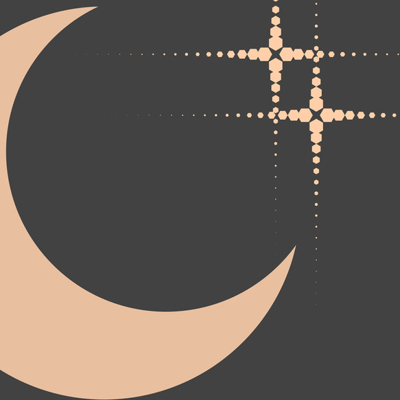 ミッドセンチュリー 月 太陽 / インテリアポスター 海外アート / 3764 7枚目の画像