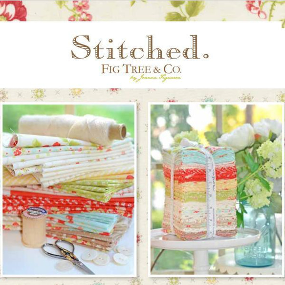 「Stitched」moda Charm Pack （カットクロス42枚）Fig Tree & Co. 3枚目の画像