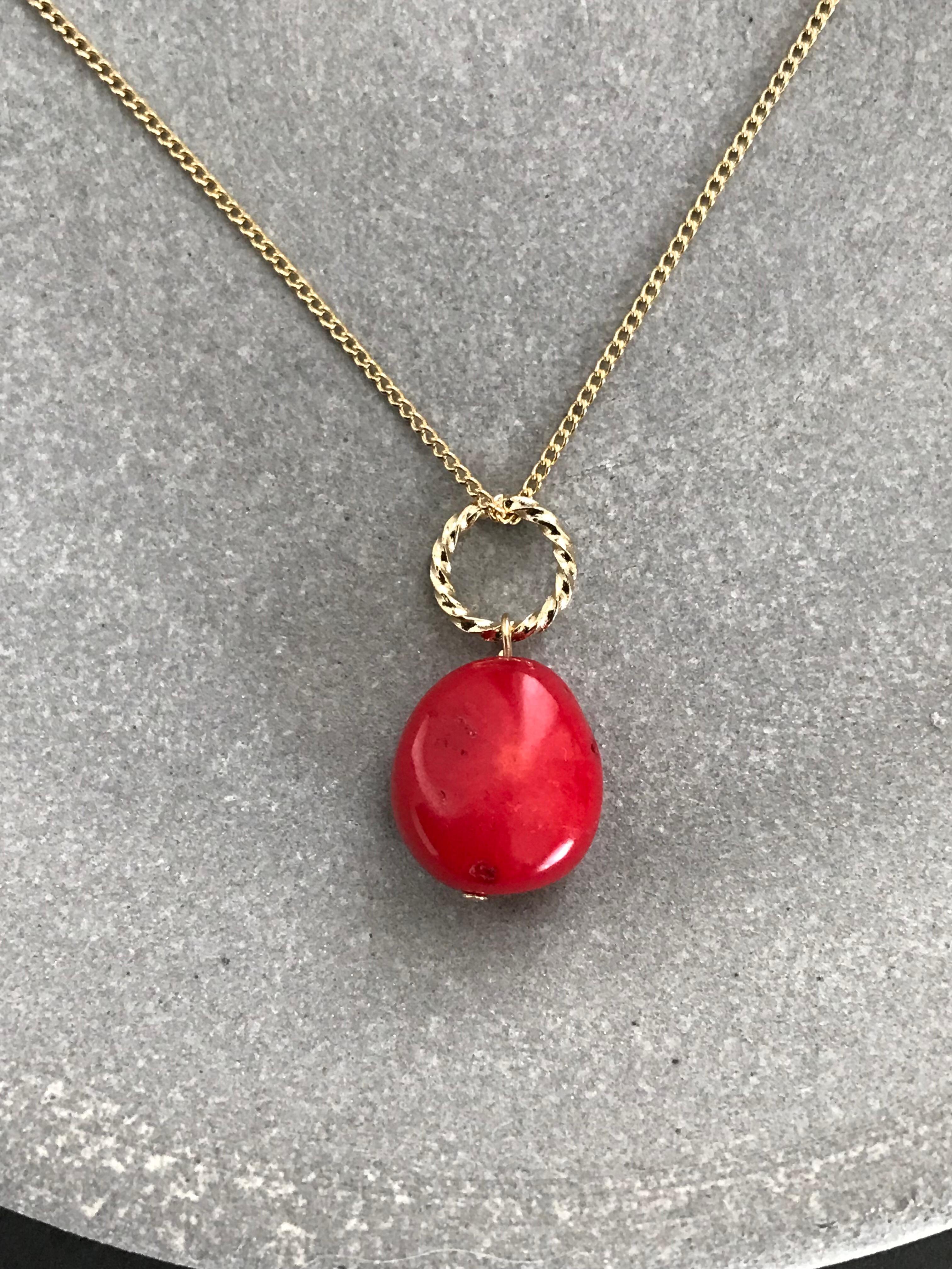 ［再販］大粒の赤珊瑚♚ペンダントトップ