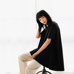 【完売】フレア　Tシャツ　ブラック　日本製　フリーサイズ　即納 9枚目の画像