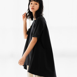 【完売】フレア　Tシャツ　ブラック　日本製　フリーサイズ　即納 8枚目の画像