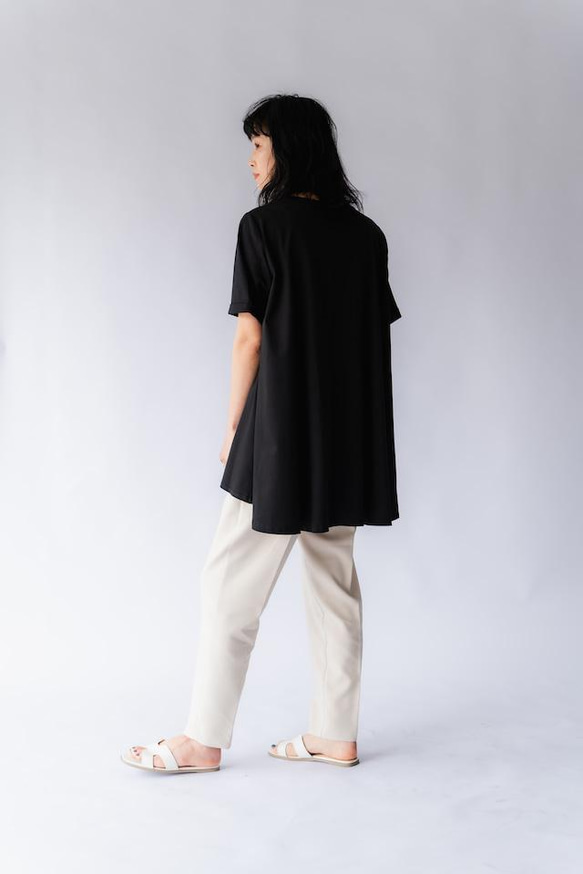 【完売】フレア　Tシャツ　ブラック　日本製　フリーサイズ　即納 3枚目の画像