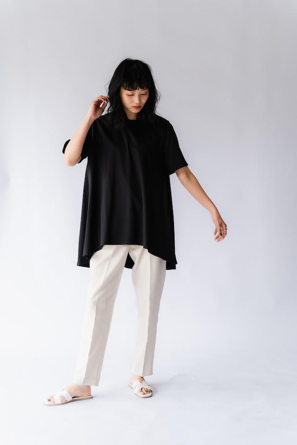 【完売】フレア　Tシャツ　ブラック　日本製　フリーサイズ　即納 6枚目の画像