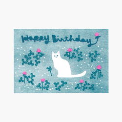 “生日快樂（貓）”（3 件套附信封）明信片 第2張的照片