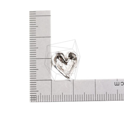 ERG-2004-R【2個入り】ハートピアス,heart  Ear Post/ 13mm x 13mm 5枚目の画像