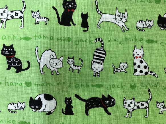 巾着付 OFF　SALE　猫ちゃんいっぱい トップス    綿100　ネコ 11枚目の画像