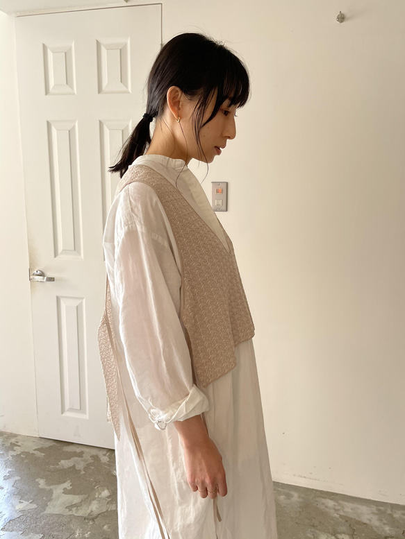 【summer sale】jacquard  knit best 16枚目の画像