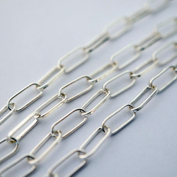 SV925 スターリングシルバー 10.5×7.3mm 模様入り 切替チェーン