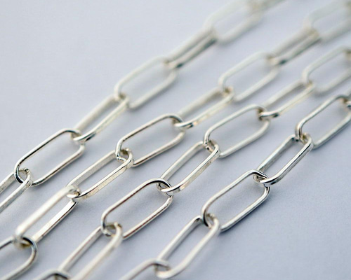 SV925 スターリングシルバーチェーン 8.2×3.2mm ボックス