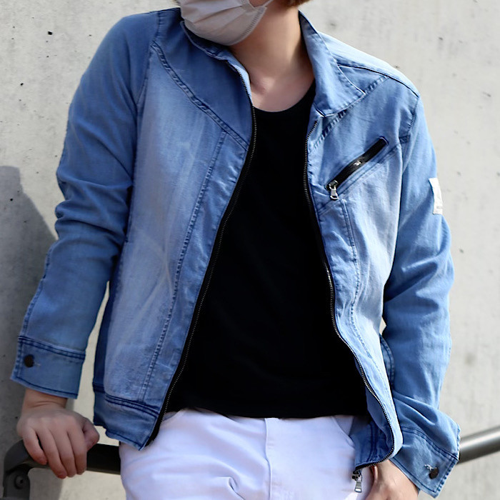 やさしく着れるデニムジャケット