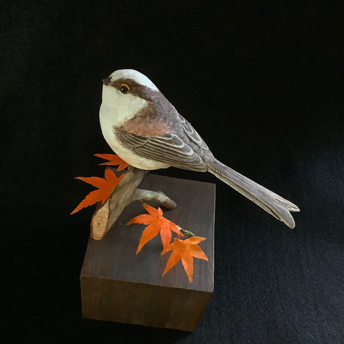 エナガ（バードカービング） 彫刻 ありむら工房 通販 13600027