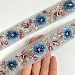 大特価! インド刺繍リボン 画像の全部 楽天市場】インド刺繍リボン 20cm×9cmインドリボン 太幅 極太