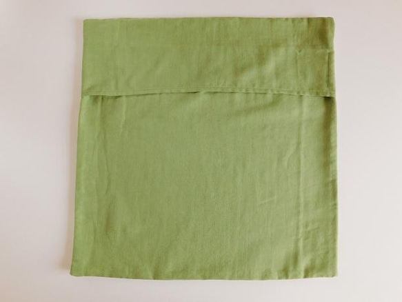 ボタニカルグリーンのクッションカバー[45cm×45cm] 5枚目の画像