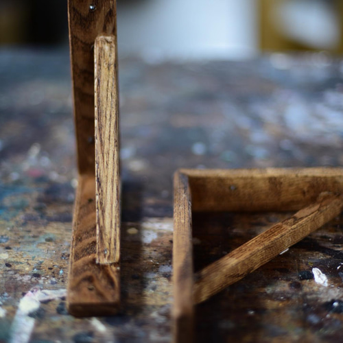 AJIのある古材ウォールシェルフ 仕事の跡シリーズ 壁掛け 棚 棚板