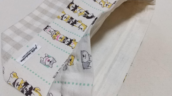 ＜送料無料＞ハンドメイド＊ワンちゃん柄のお弁当袋と小物袋のセット＊15034c 4枚目の画像