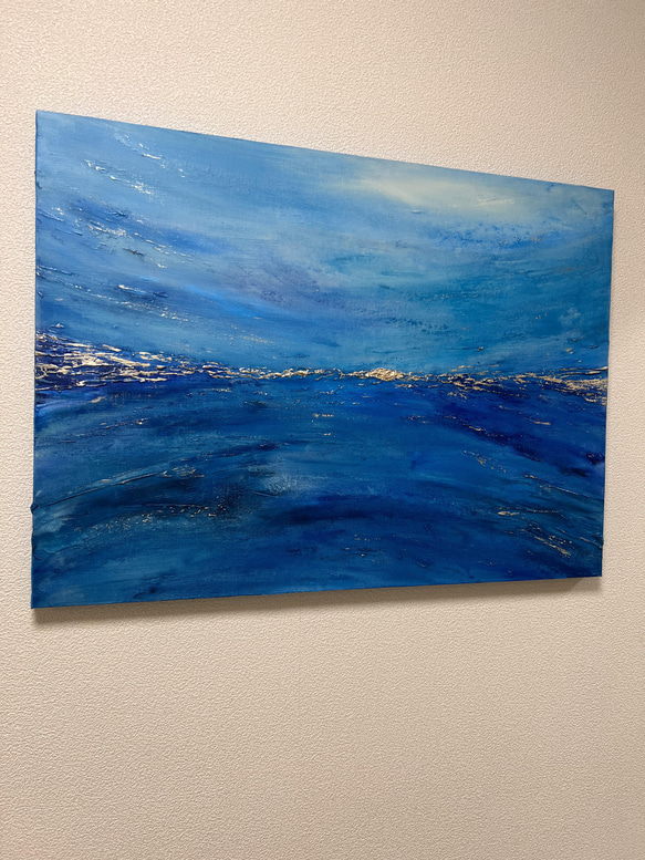 OCEAN - おしゃれ　絵画　アート　青　海　インテリア　ナチュラル　モダン　　綺麗　ブルー　絵 11枚目の画像