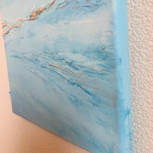 空と海　ガッシュ画 空と海が交じる街 | mikako watatuki Art Shop