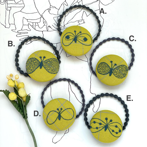 mina perhonen ミナペルホネン flower cake ヘアゴム（ミナペルホネン  