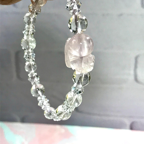 ローズクォーツ✨貔貅(ヒキュウ)✨御守りブレス♡ ブレスレット 天然石