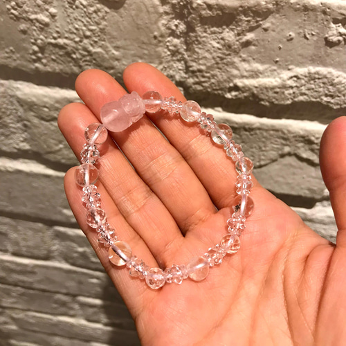 ローズクォーツ✨貔貅(ヒキュウ)✨御守りブレス♡ ブレスレット 天然石