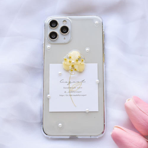 ꕤ*.1 押し花ケース オーダー  iPhone・Android 97d13314966a05a19ff4869bbb0906