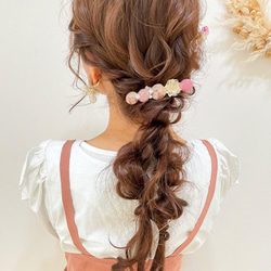 spring long flower hair clip 1枚目の画像