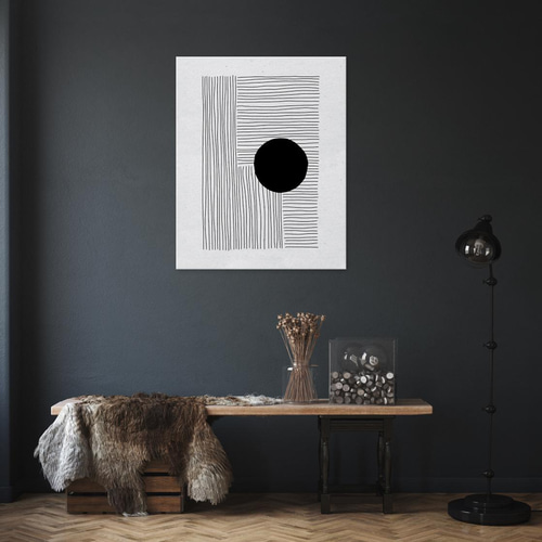 キャンバスパネル_モノトーン キャンバスアート 3枚セット 抽象画300