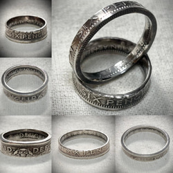 値下げ!!【オーダー】イギリス硬貨 6pence coin ring 2枚目の画像