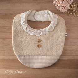 ハンドメイドスタイ　レース襟うさみみスタイapricot ⑅様 ハンドメイドスタイ レース襟うさみみスタイapricot ⑅様