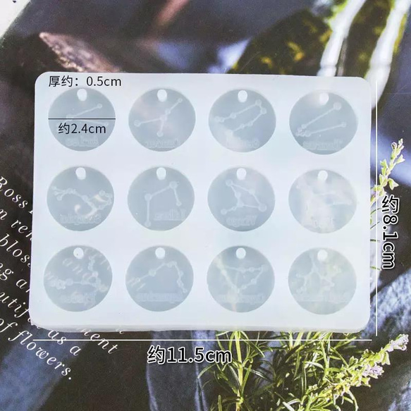 S101.12星座　アクセサリー　シリコンモールド　韓国　ハンドメイド 3枚目の画像