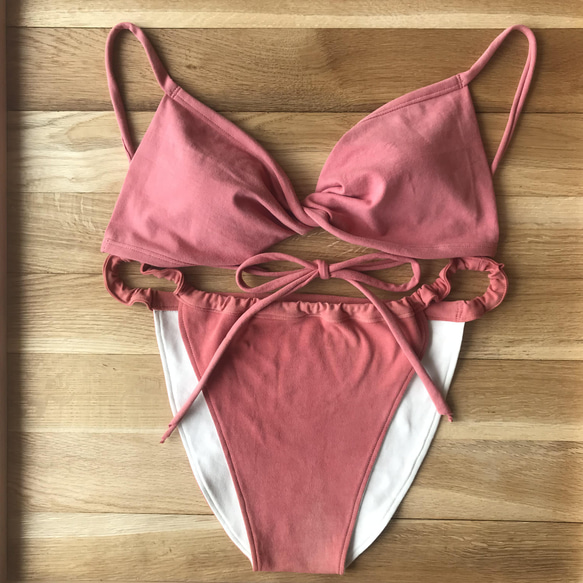 【茜】草木染めブラ　オーガニックコットン　femcare　しめつけない　綿　ブラ 人気・おすすめ｜省スペース設計・旅行向けにおすすめ お得商品 プライバシー配送 翌日お届け対応