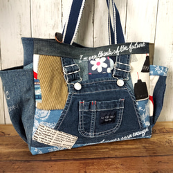 shoulder bag／ベージュデニムリメイク 完全一点物♬デニムリメイクショルダーバッグ | handmade select