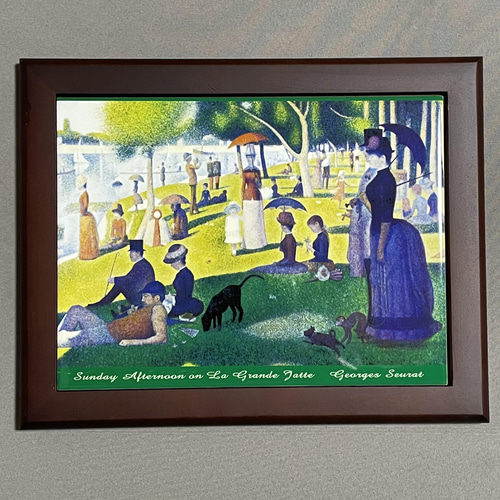 ジョルジュ・スーラ 【フレームサイズ 38cm × 29cm 】点描画