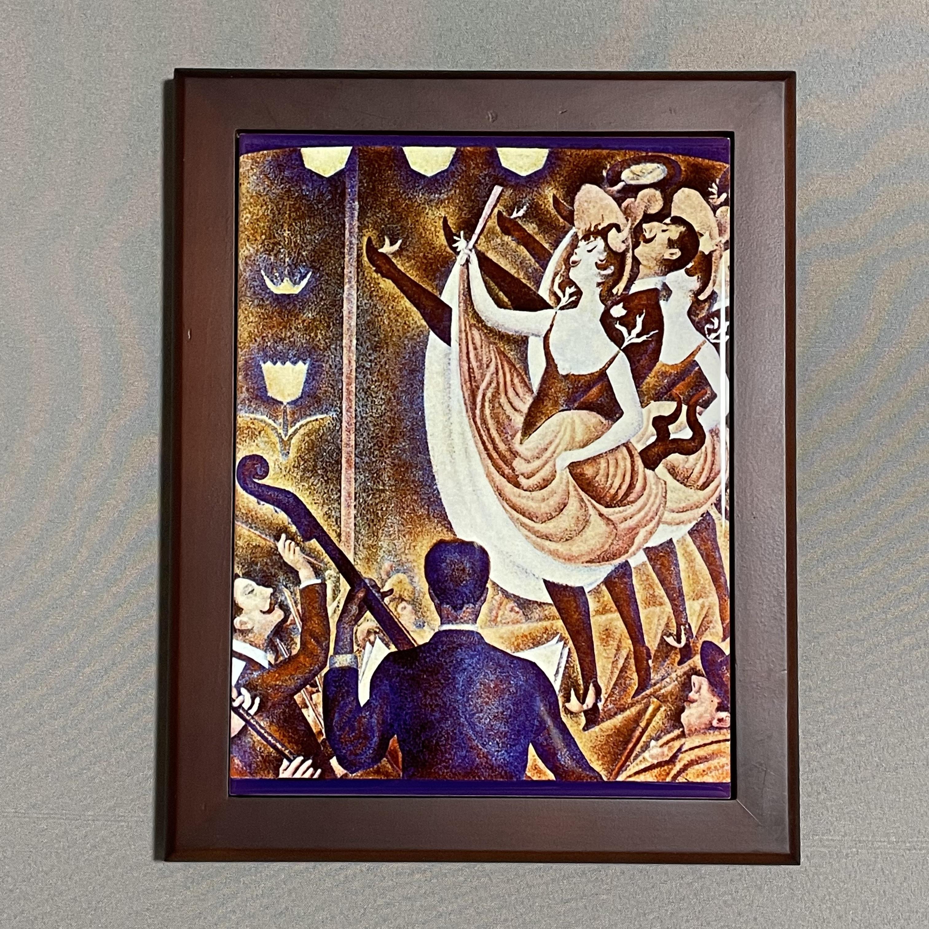 ジョルジュ・スーラ、【シャユ踊り】、新品高級額 額装付、年代物・希少画集画 ジョルジュ・スーラ、【シャユ踊り】、新品高級額 額装付、年代