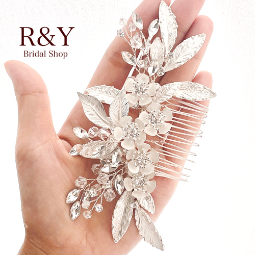 H-11】ヘッドドレス ウェディング ブライダル ヘアアクセサリー