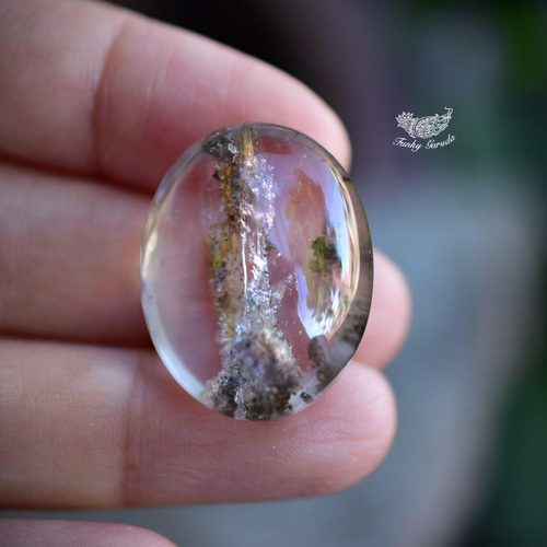 柔らかな柱☆ガーデンクォーツ ルース198 天然石 Funky garuda 天然石