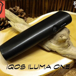 iQOS ILUMA ONE フィットレザーケース　栃木レザー製 サドル・黒  ハンドメイド【イルマ・ワン用】 1枚目の画像