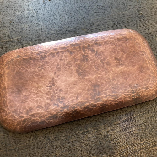 銅の打ち出しトレイ ※受注品 その他インテリア雑貨 yurisuke 通販