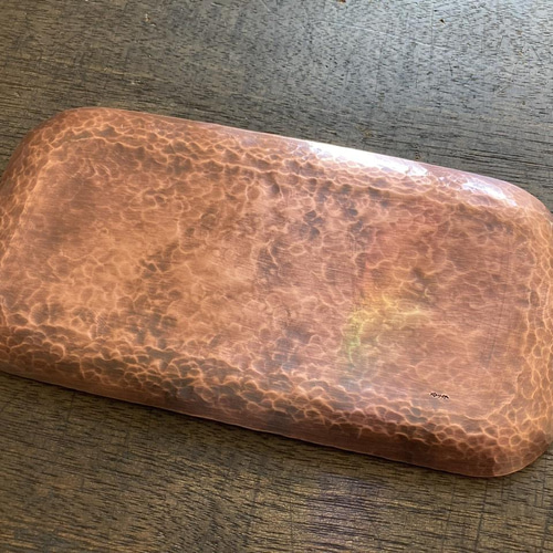 銅の打ち出しトレイ ※受注品 その他インテリア雑貨 yurisuke 通販