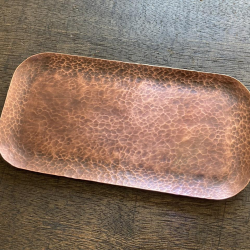 銅の打ち出しトレイ ※受注品 その他インテリア雑貨 yurisuke 通販