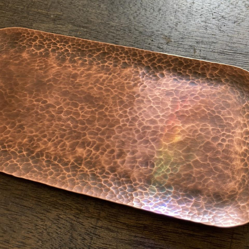 銅の打ち出しトレイ ※受注品 その他インテリア雑貨 yurisuke 通販