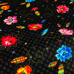 Odile Bailloeul 110cm x 50cm Flower Confetti/Black 3枚目の画像