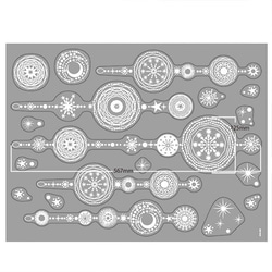 大きなガラス専用ステッカー「大きな輪飾り」 GWS-350 4枚目の画像