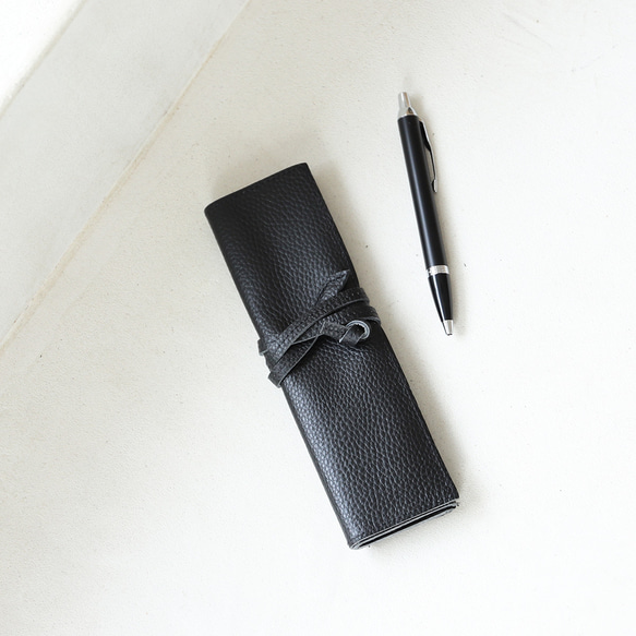 ペン10本収納可能】本革ロールペンケース レザーペンケース