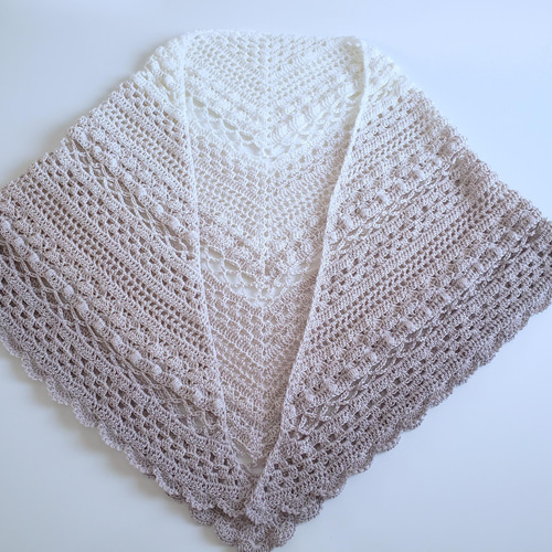 抗菌・抗ウイルス加工】 cotton100%糸 グラデーションショール