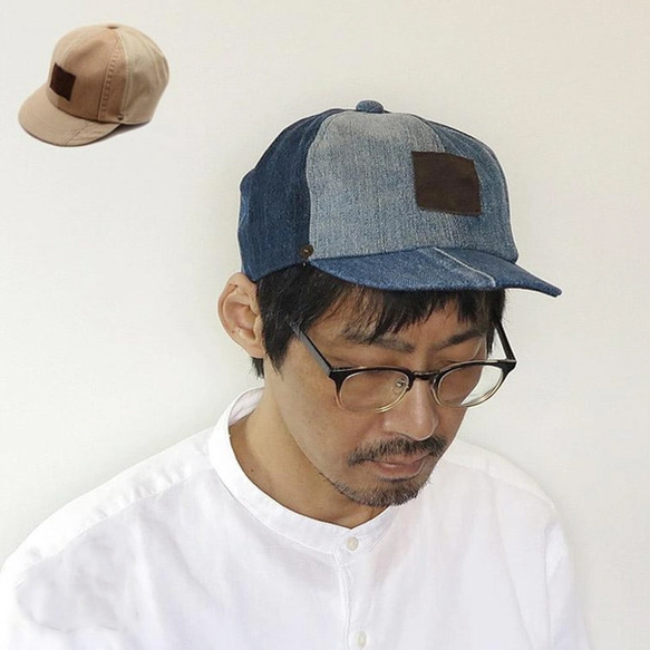オンリーワン商品】 ～リメイクリサイクルキャップ レザーパッチ