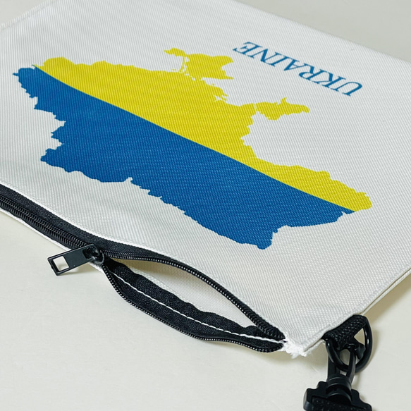ウクライナ　地図　国旗　サコッシュ 3枚目の画像