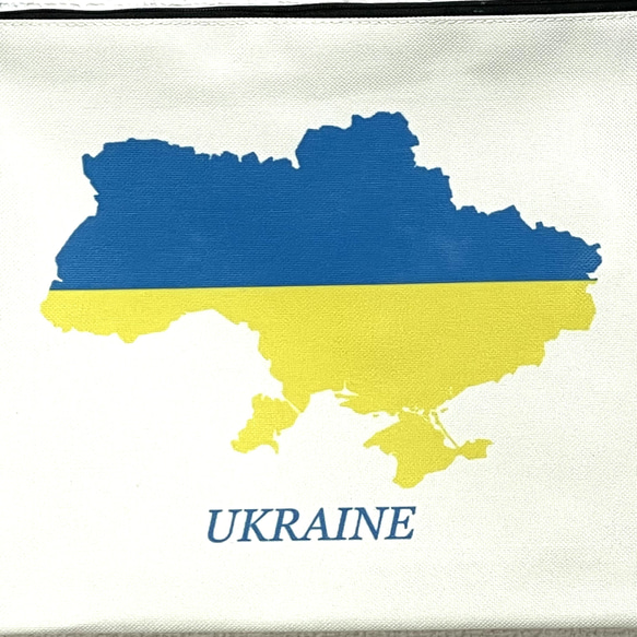 ウクライナ　地図　国旗　サコッシュ 2枚目の画像