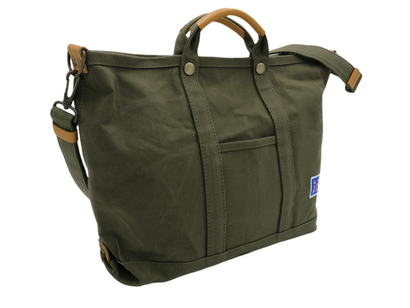 インナーバッグが鞄として使える鞄2個セット！　4994「木綿屋五三郎帆布ショルダートート（Ｍサイズ・3色展開）」 6枚目の画像