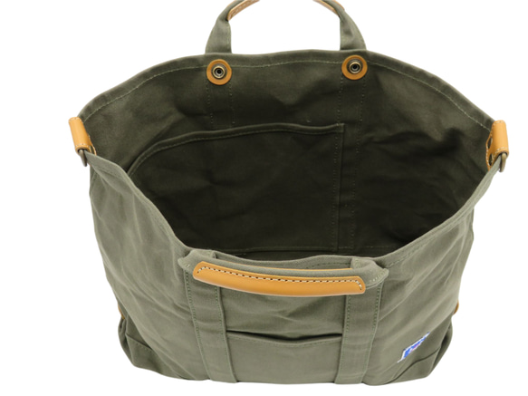 インナーバッグが鞄として使える鞄2個セット！　4994「木綿屋五三郎帆布ショルダートート（Ｍサイズ・3色展開）」 9枚目の画像